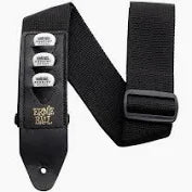 Guitar Strap Ernie Ball Black Pick Holder Strap