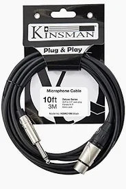 Kinsman Mic Cable 10ft KSMC10
