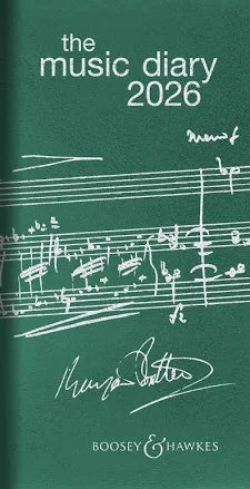 Music Diary 2026 Green BHP
