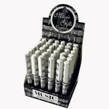 Pen Ballpoint Black&White Music w/Cap M