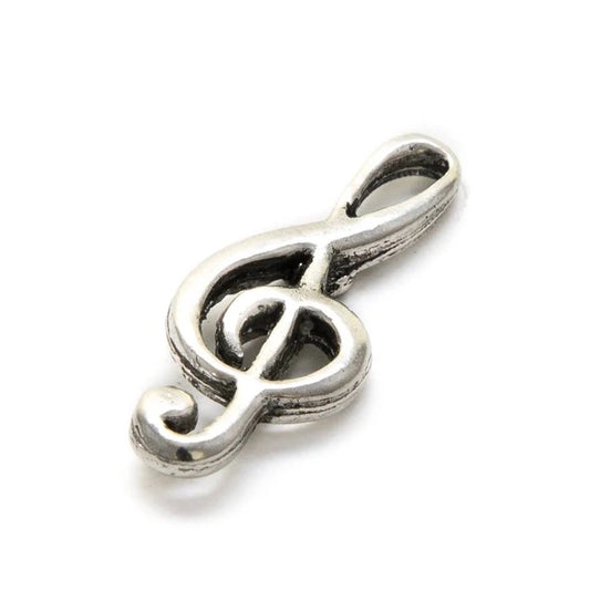 Pin Treble Clef Pewter MG M14