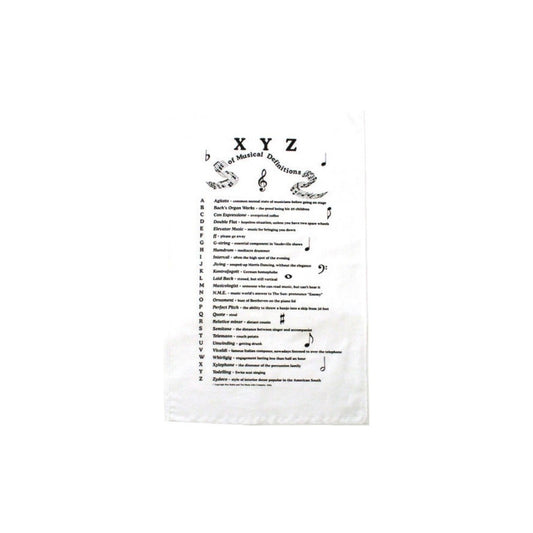 Tea Towel XYZ Musical Definitions