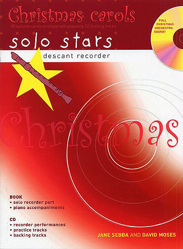 Christmas Carols Solo Stars Desc Rec bk