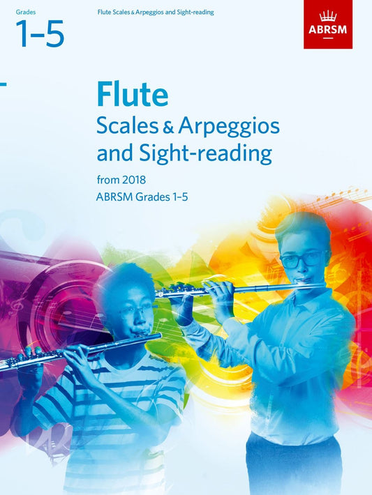 ABRSM Flute Scales&Arpeggios&Sight-Reading Grade 1-5 From 2018
