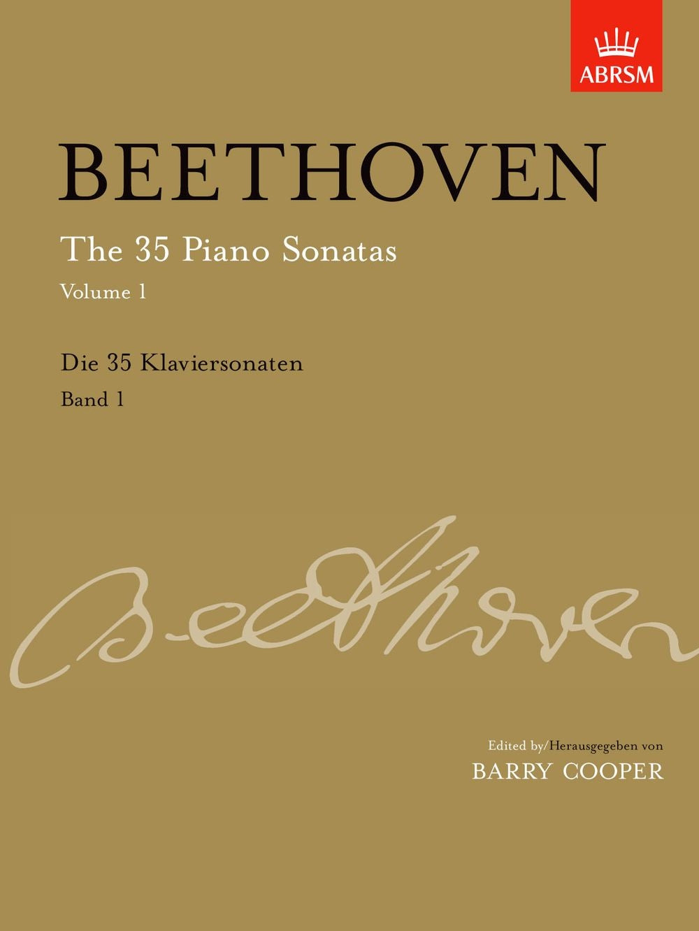 Beethoven Piano Sonatas Vol 1 NEW ED