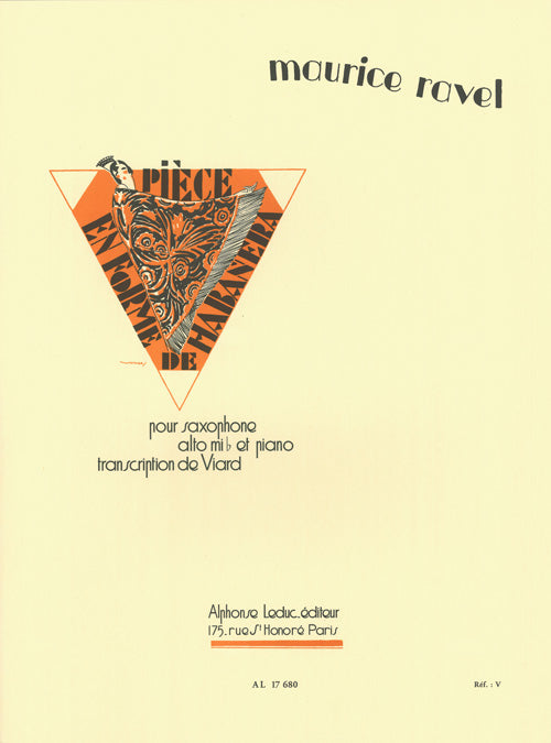 Ravel Piece en Forme de Habanera Alto S