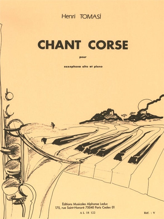 Tomasi Chant Corse Alo Sax&Pno Leduc