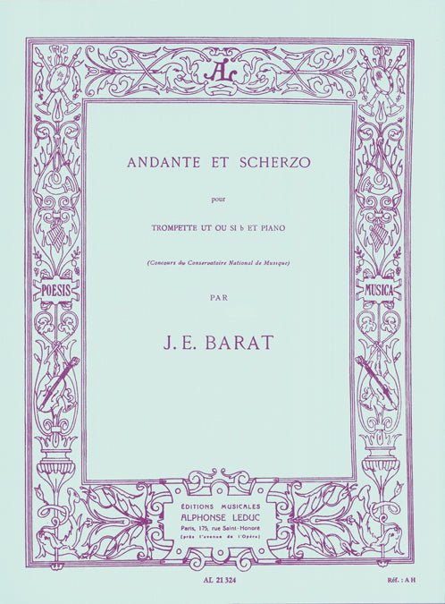 Barat Andante Et Scherzo Tpt Leduc