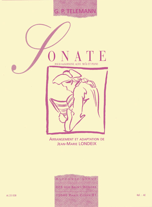 Telemann Sonate Alto Sax Leduc