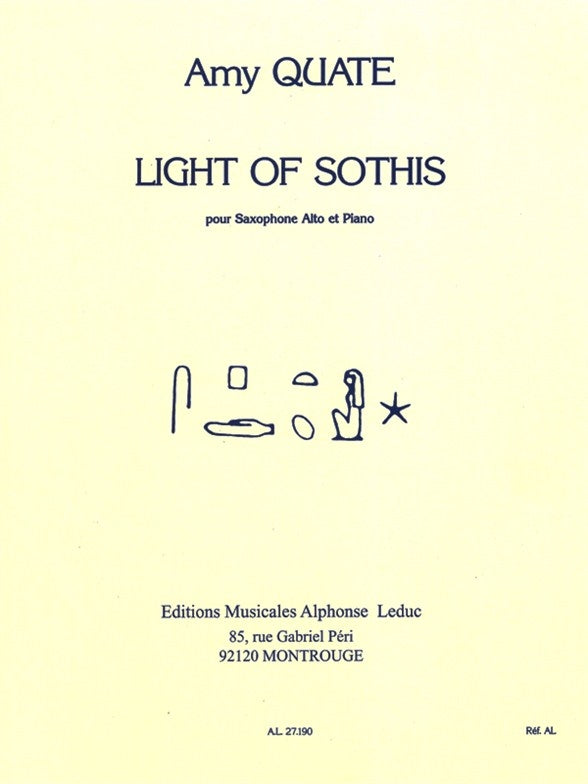 Quate Light of Sothis Alto Sax Leduc AL