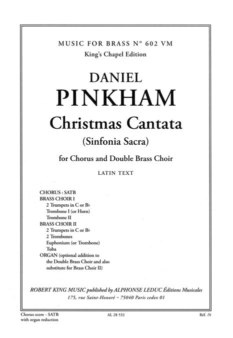 Pinkham Christmas Cantata Chorus & Doub