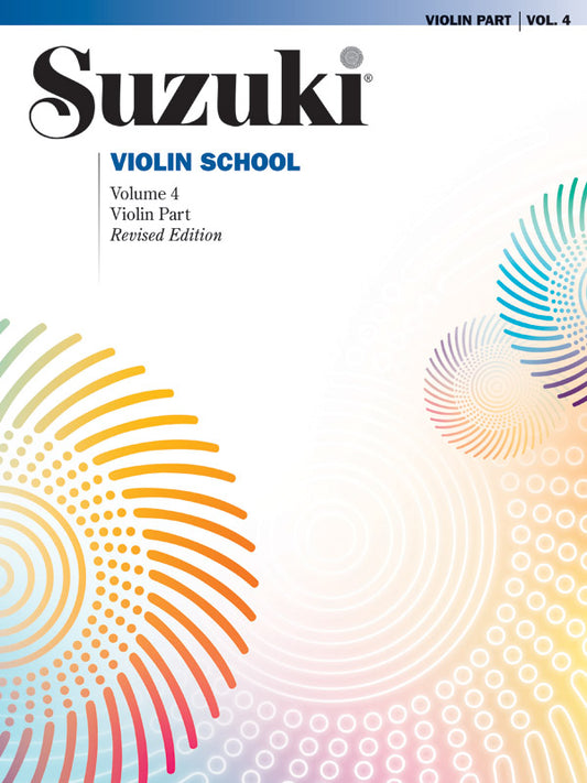 Suzuki Vln School Vol4 Part Only REV ED