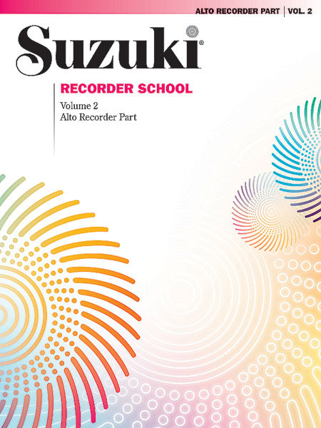 Suzuki Recorder School Alto Vol 2 Part