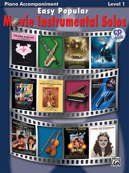 Easy Popular Movie Solos Pno Acc Bk+CD