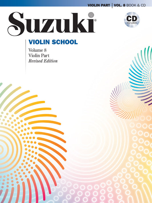 Suzuki Vln School Vol8 Pt+CD REV ED