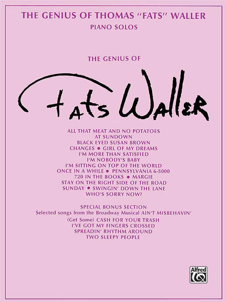 Fats Waller Genius of Pno Solos ALF