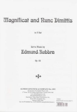 Rubbra Magnificat&Nunc Dimittis in Ab o