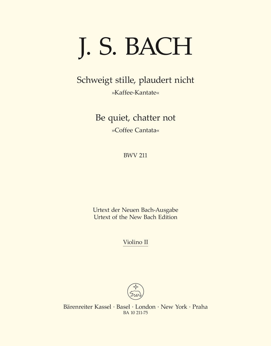 Bach Coffee Cantata BWV211 Vln2 BA
