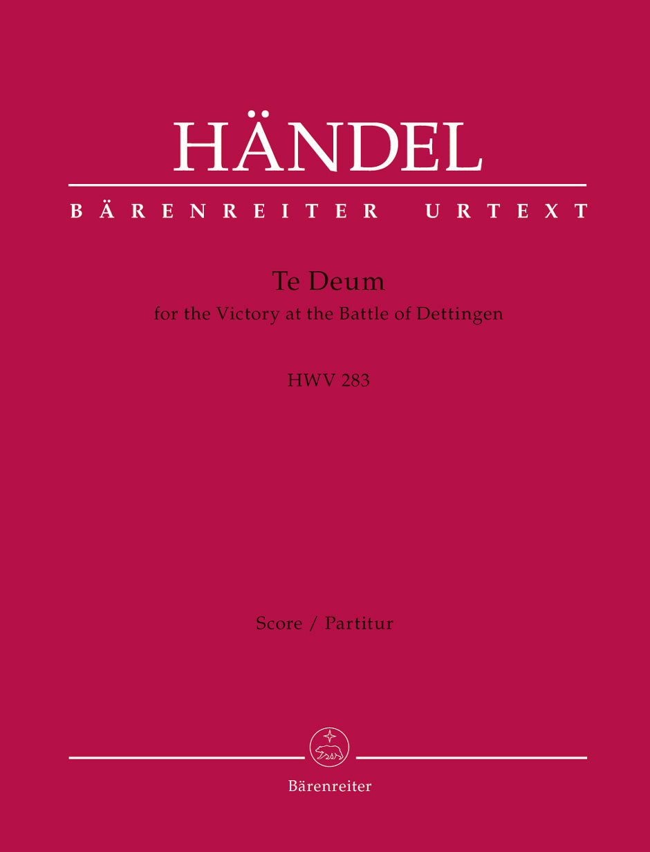 Handel Te Deum Full Score BA