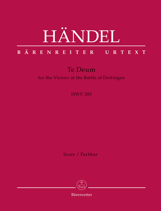 Handel Te Deum Full Score BA