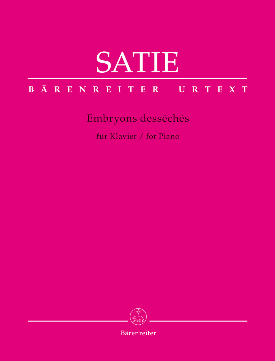 Satie Embryons Dessches Pno BA