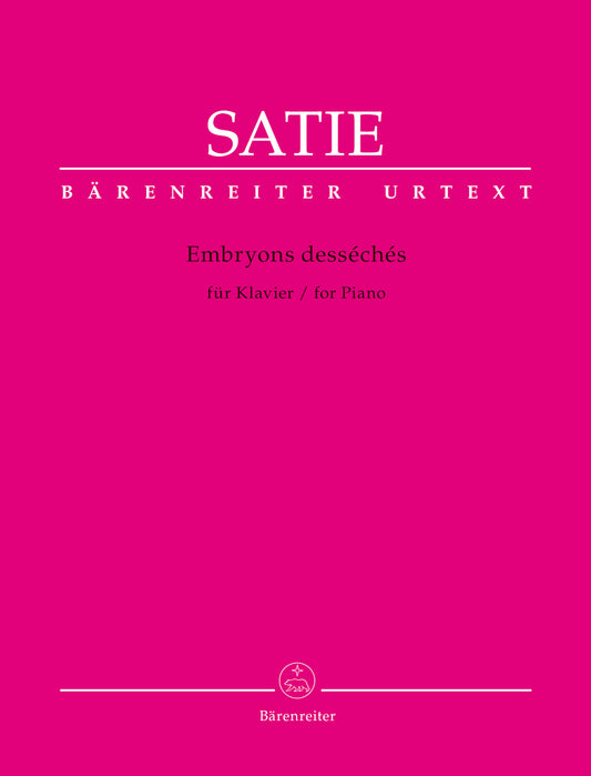 Satie Embryons Dessches Pno BA