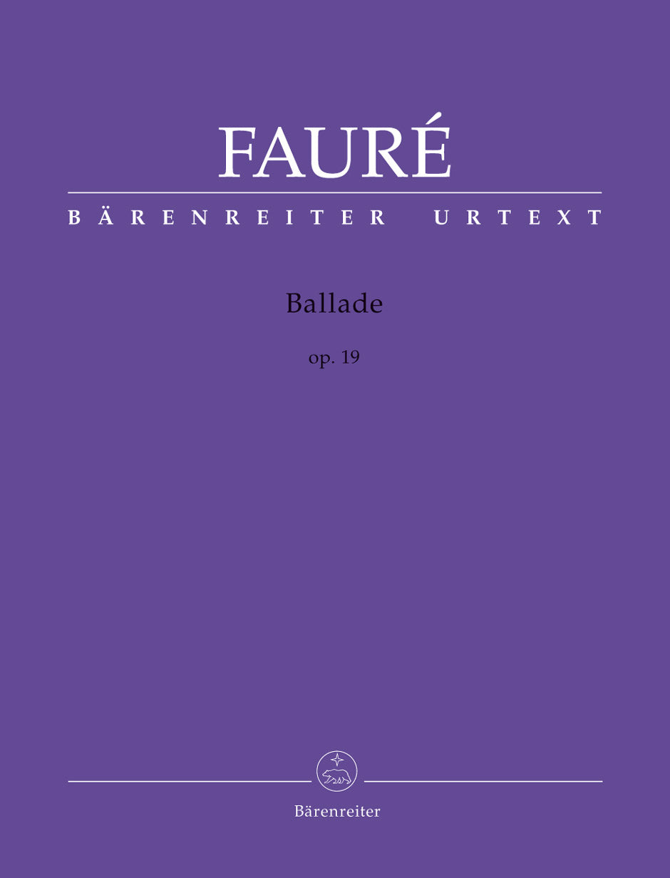 Faure Ballade Op19 F,maj Pno BA10841