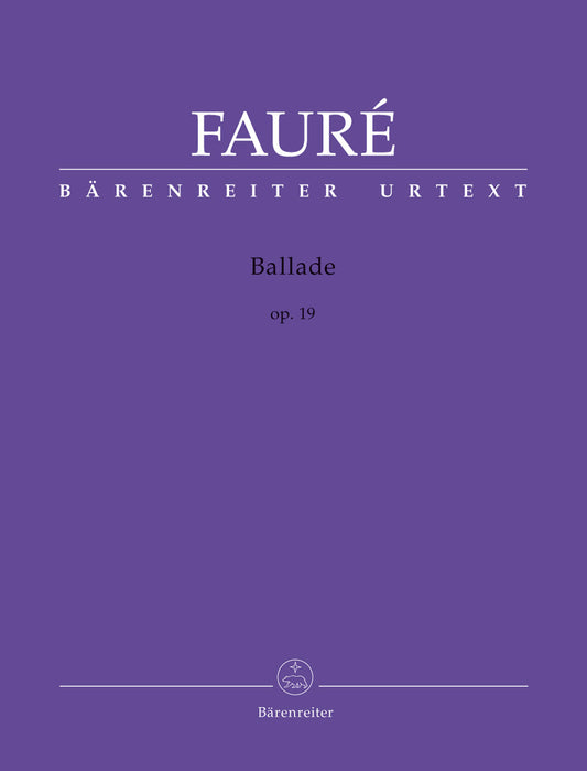 Faure Ballade Op19 F,maj Pno BA10841