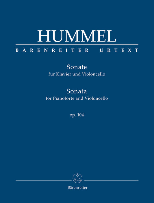 Hummel Cello Sonata Op104 BA