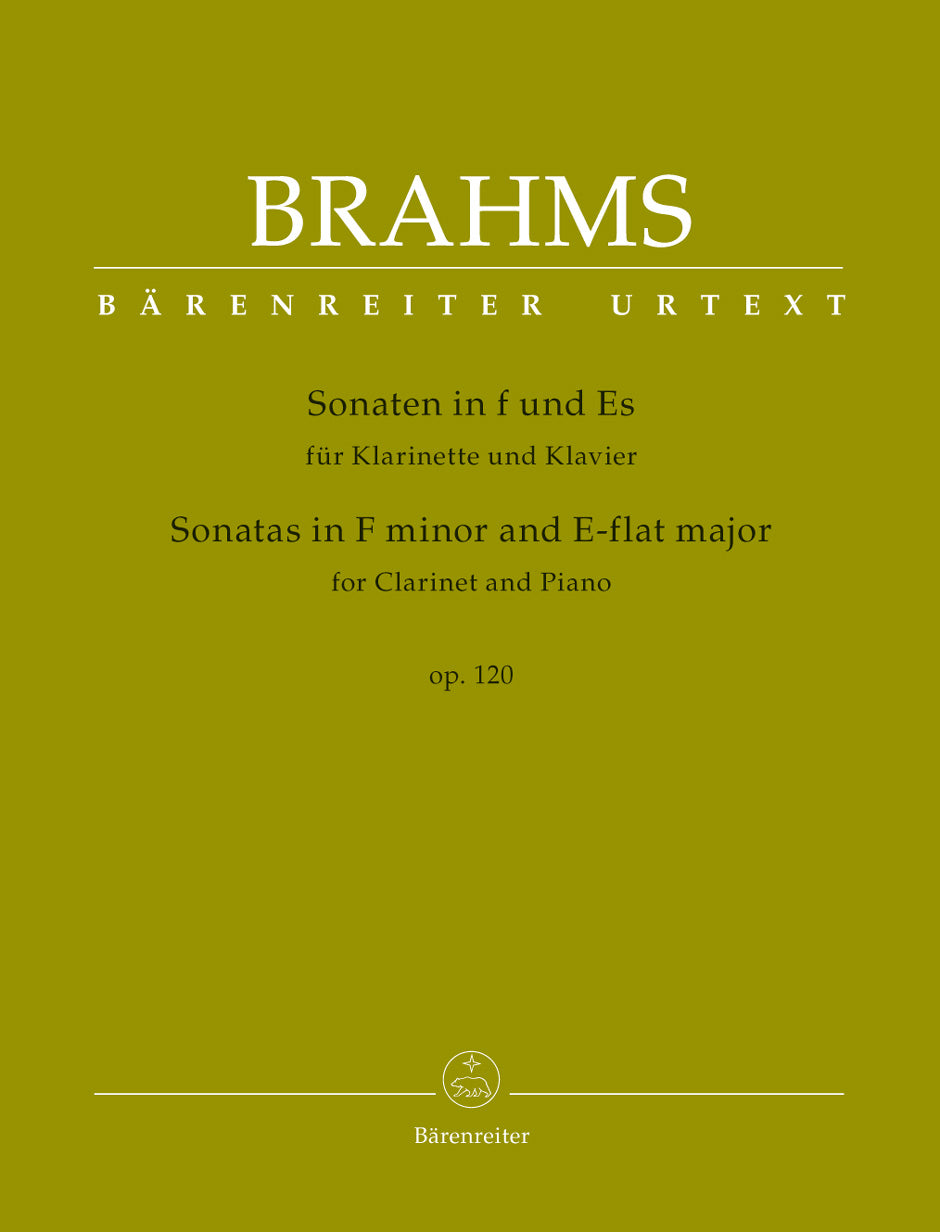 Brahms Clt Sonatas in Fmin&Ebmaj Op120