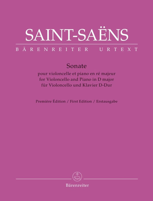 Saint-Saens Cello Sonata D BA