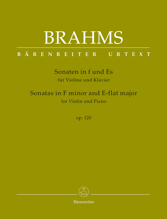 Brahms Vln Sonatas Fmin&Ebmaj Op120 BA