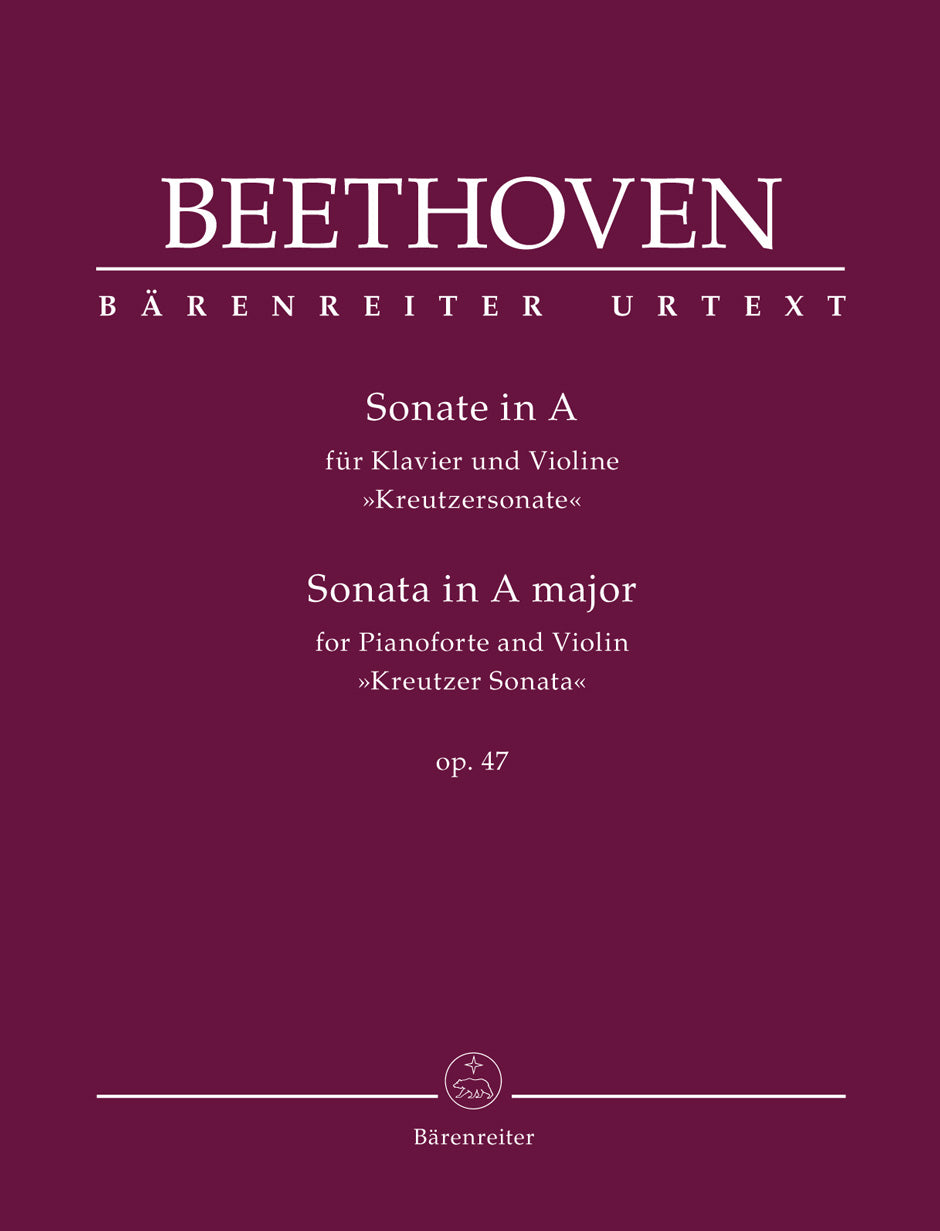 Beethoven Vln Sonata in A maj 'Kreutzer