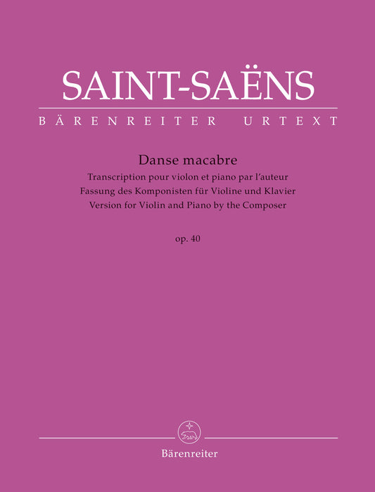 Saint-Saens Danse Macabre Vln&Pno BA Op