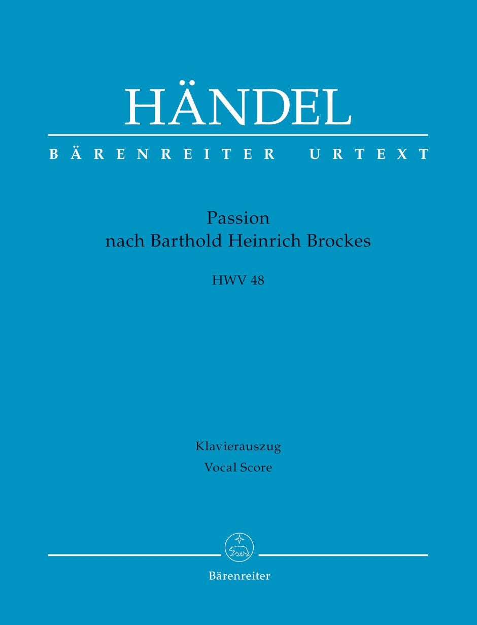 Handel Brockes Passion HWV48 V/S BA