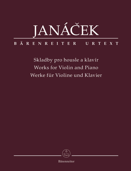 Janacek Works for Violin and Piano NEW