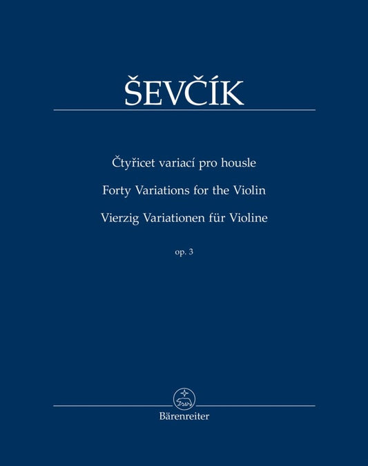 Sevcik 40 Variations for Violin Op.3 BA