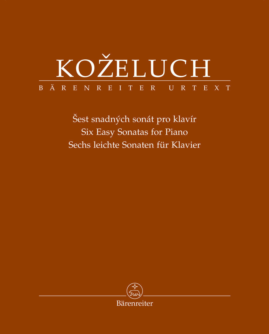 Kozeluch Six Easy Sonatas Pno BA