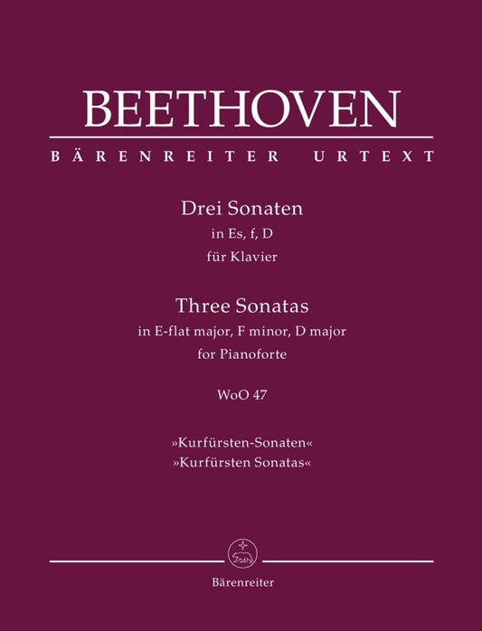Beethoven Three Sonatas Pno WoO47 BA