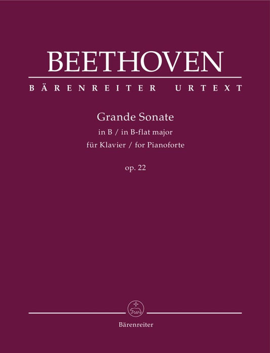 Beethoven NEW ISSUE Grande Sonata Op22
