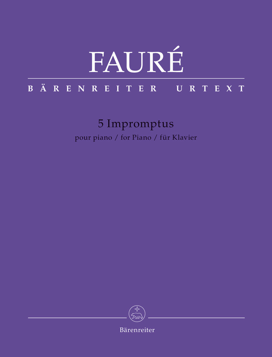 Faure 5 Impromptus Pno BA