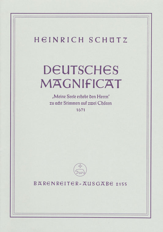 Schutz Deutches Magnificat V/S BA SWV49