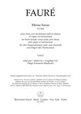 Faure Messe Basse SSA BA