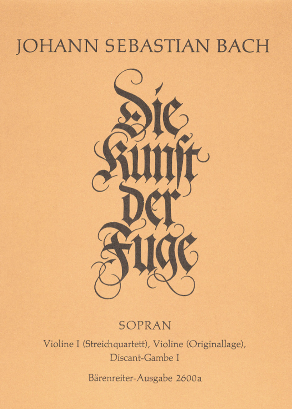 Art of Fugue Sop VLN1 BA