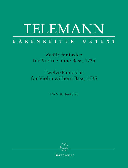 Telemann 12 Fantasias Vln BA