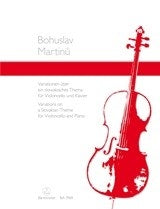 Martinu Variations on a Slovak Theme Vc