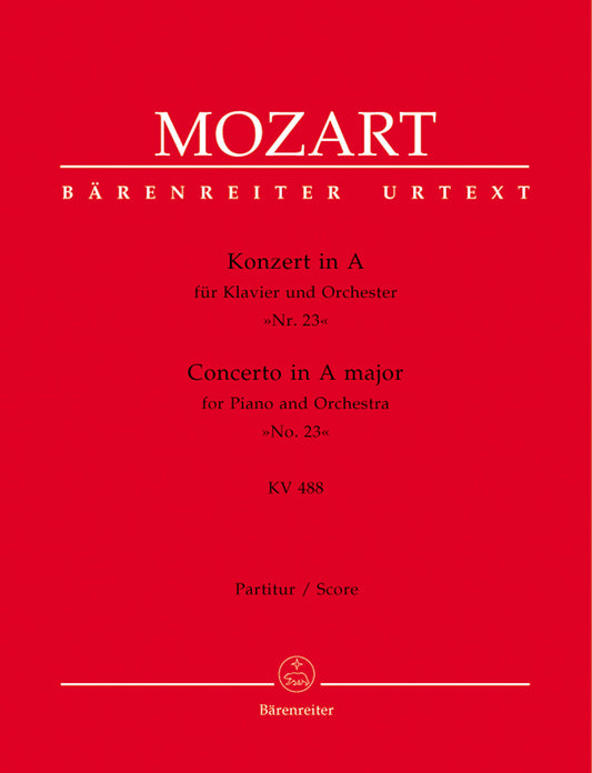 Mozart Pno Concerto 23 A KV488 F/S BA