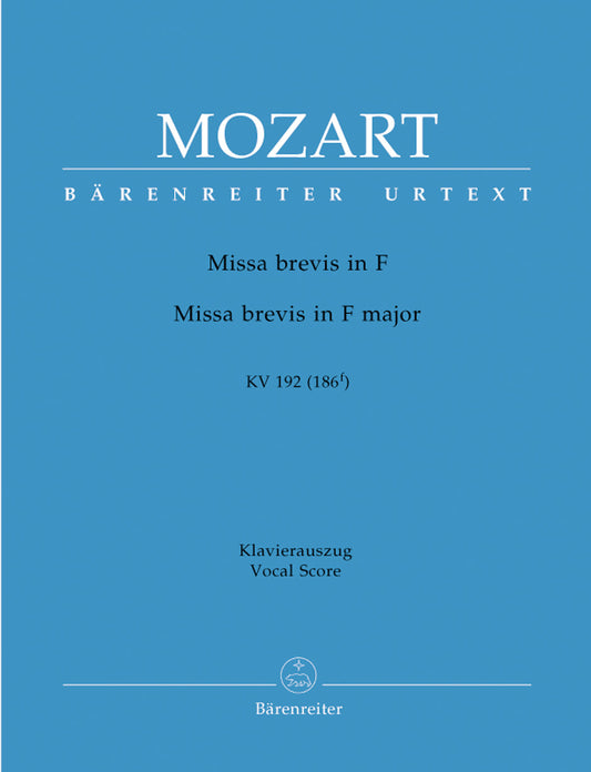 Mozart Missa brevis Fmaj V/S BA