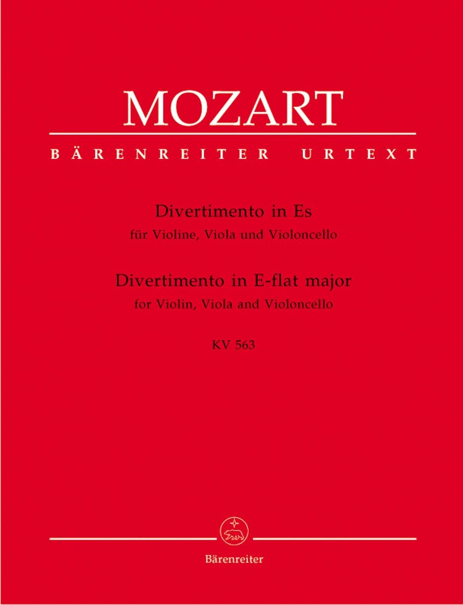 Mozart Divertimento Str Trio K563 BA Vl