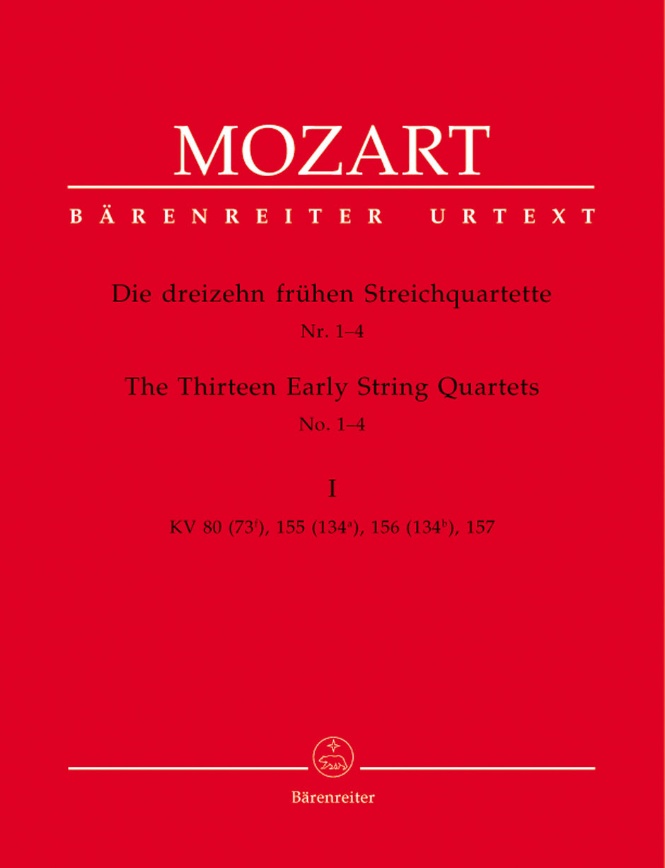 Mozart Early String Quartets No. 1-4 BA